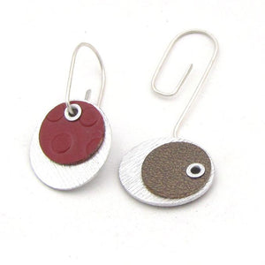 Oval Drop Earrings (Reversible)